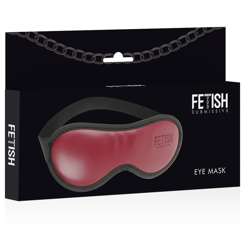 Fetish Submissive Dark Room - Antifaz Cuero Vegano Con Forro De Neopreno