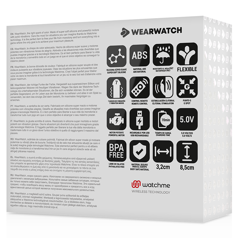 Wearwatch - Vibrador Dual Technology Watchme Fucsia / Rosa