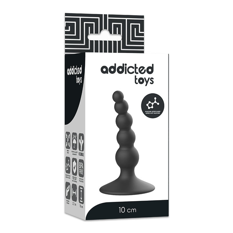 Addicted Toys Anal Sexual Plug 10cm Negro
