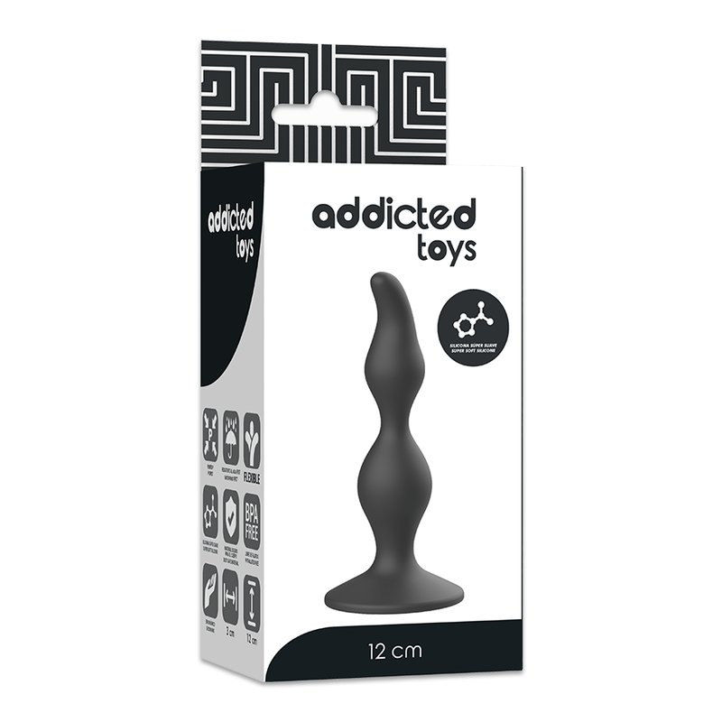 Addicted Toys - Anal Sexual Plug 12 Cm Negro
