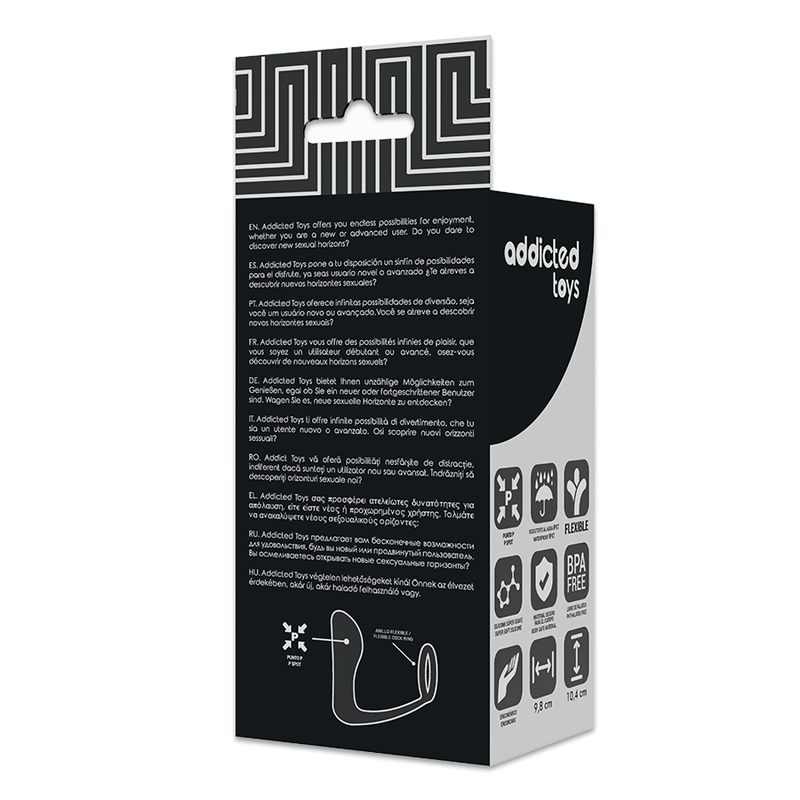 Addicted Toys - Plug Anal Con Anillo Silicona Negro