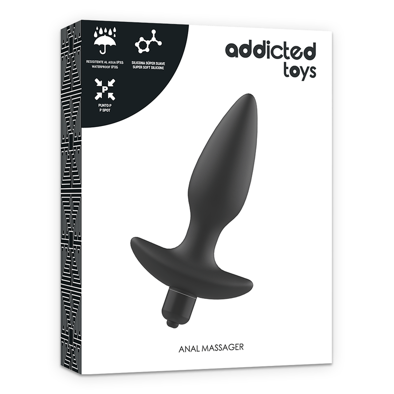 Addicted Toys - Masajeador Plug Anal Con Vibración Negro