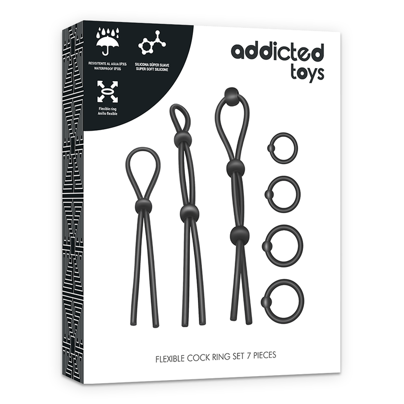 Addicted Toys Kit De 7 Anillas Silicona Flexible