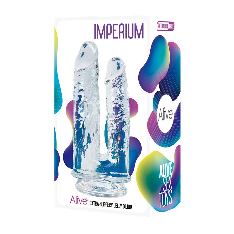 Alive - Imperium Pene Realistico Doble Transparente 12/14 Cm