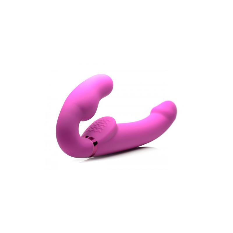 Vibrador Doble Funcioninflatable Inflable Control Remoto Rosa