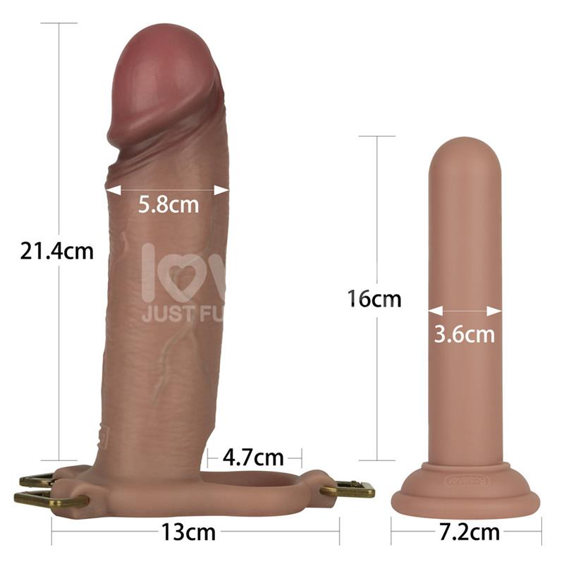 Ingen Arnés Ajustabe Con Dildo Hueco 9 Enhanced Set Xs/S/M