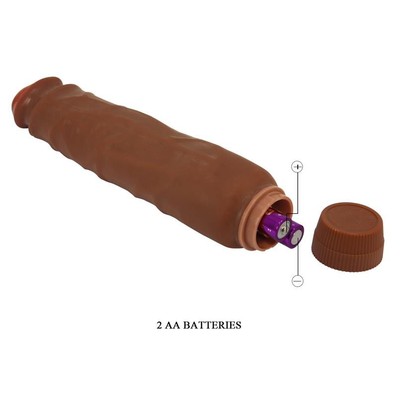 Baile - Jack Vibrador Realístico 26 Cm Mulato