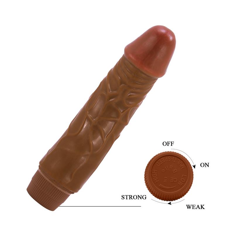 Baile - Jeff Vibrador Realístico 19.5 Cm Mulato