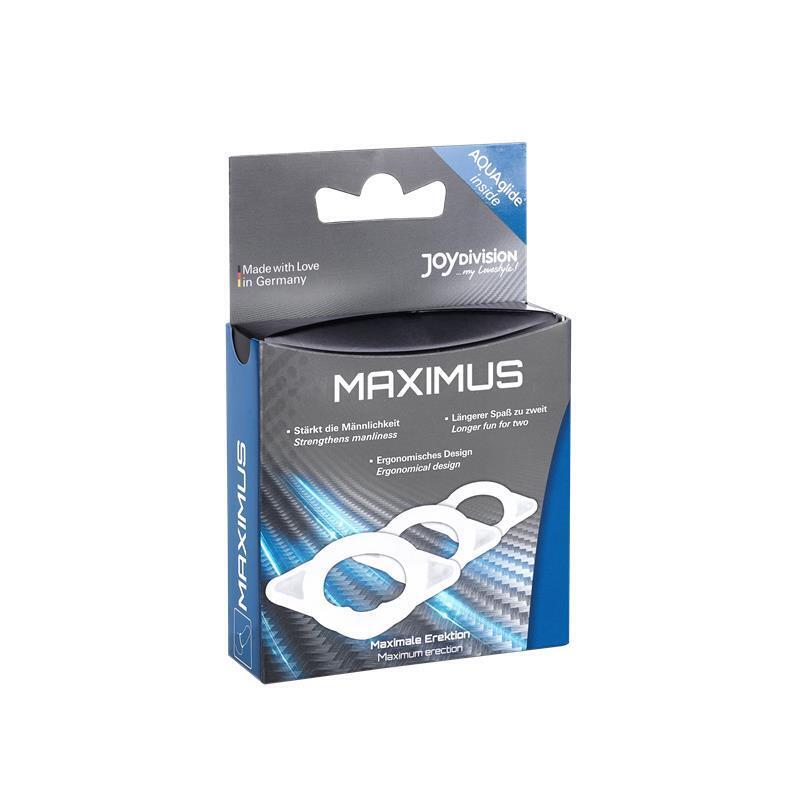 Joydivision - Maximus Pack 3 Anillos Xs + S + M