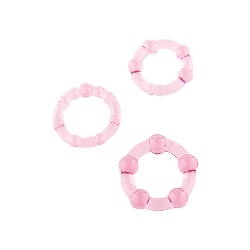Juego Tres Anillos Pene Rosa