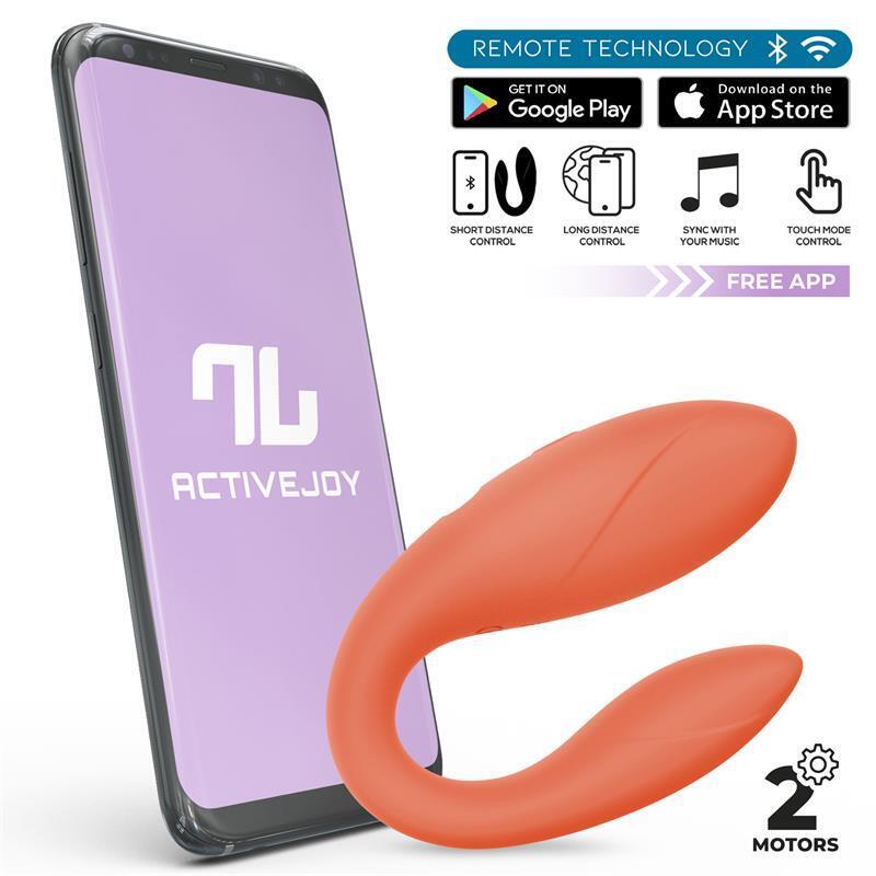 Juguete Para Parejas Con App Flexible Salmon
