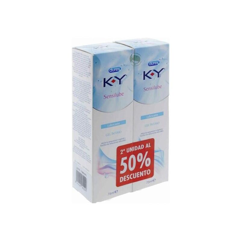 K-Y Gel Lubricante Hidrosoluble Intimo Duplo 2x75ml