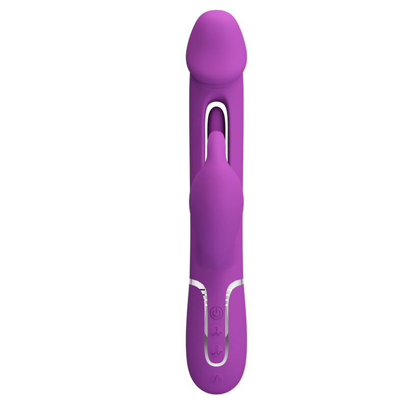 Pretty Love - Kampas Vibrador Rabbit Multifunción 3 En 1 Morado