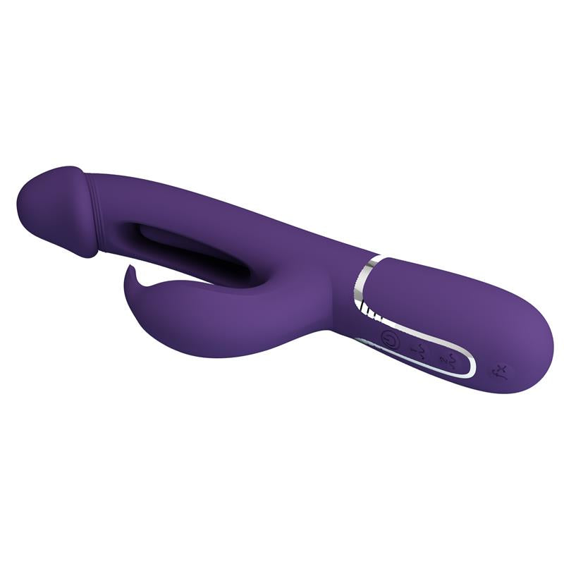 Pretty Love - Kampas Vibrador Rabbit 3 En 1 Multifunción Con Lengua Violeta