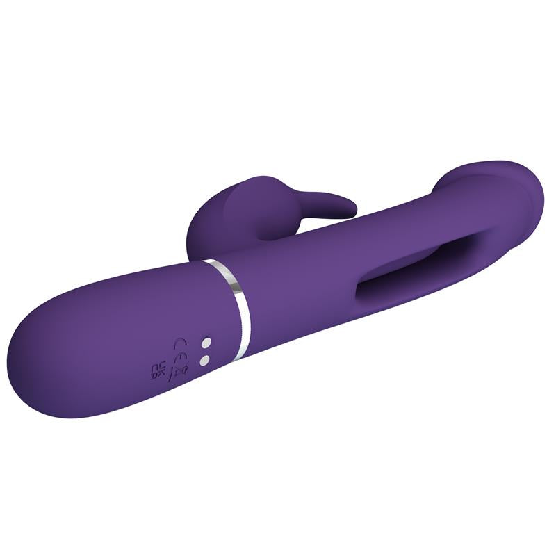 Pretty Love - Kampas Vibrador Rabbit 3 En 1 Multifunción Con Lengua Violeta