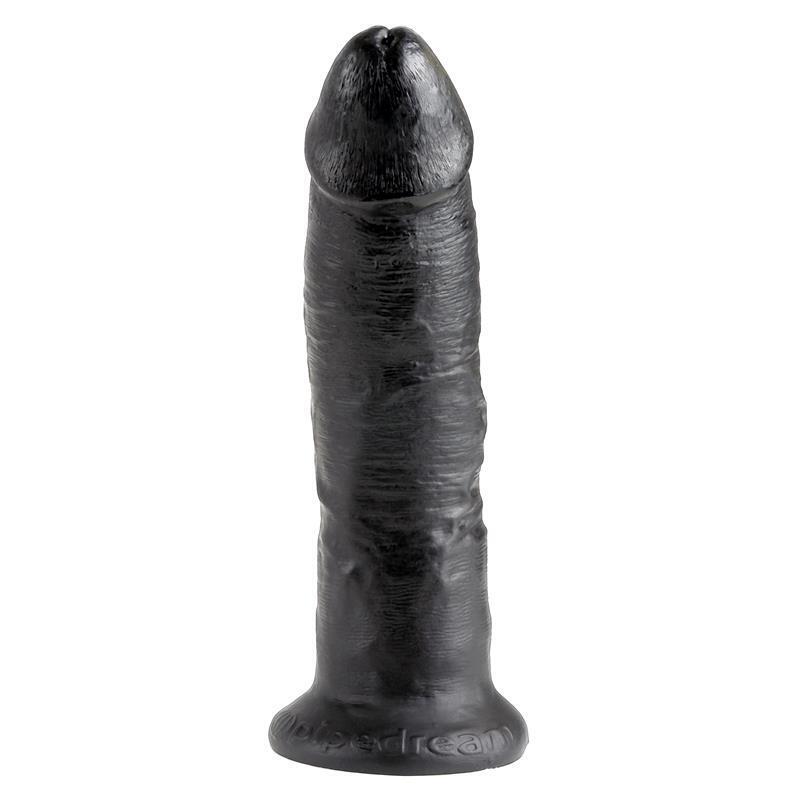 King Cock - 9 Pene Negro 22.9 Cm