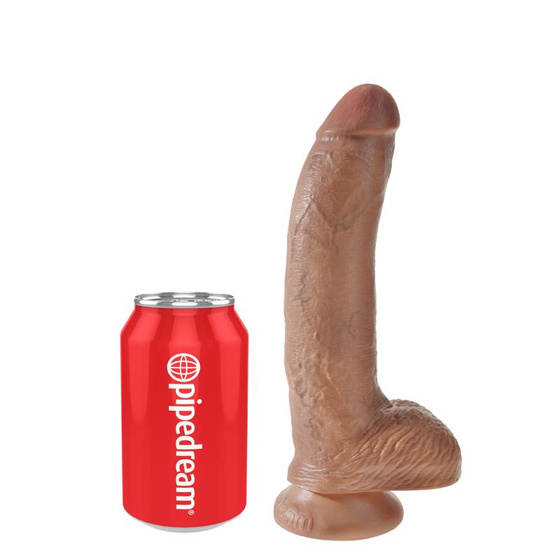 King Cock Pene Con Testículos De 9 - Bronceado