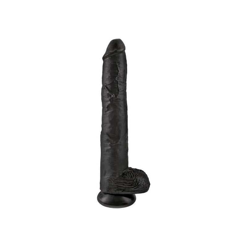 King Cock - Pene Realistico Con Testiculos 30.5 Cm Negro