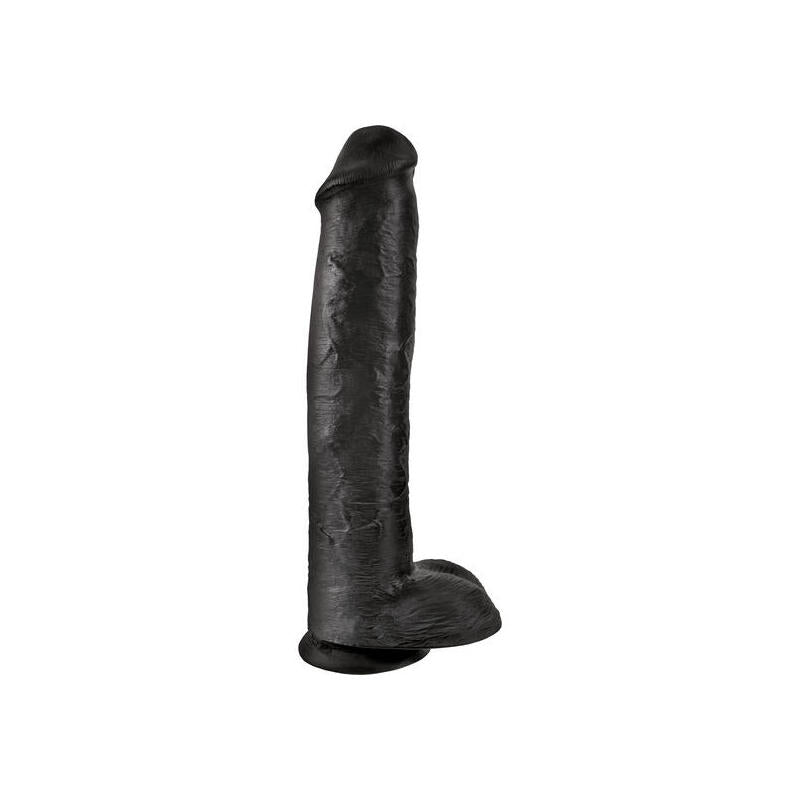 King Cock - Pene Realistico Con Testiculos 34.2 Cm Negro