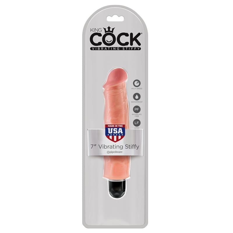 King Cock - Vibrador Realistico Stiffy 17.8 Cm Natural