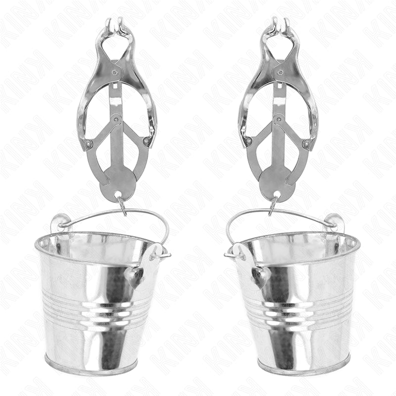 Kink - Pinzas Para Pezones Estilo Japonés Con Cubos Plateado