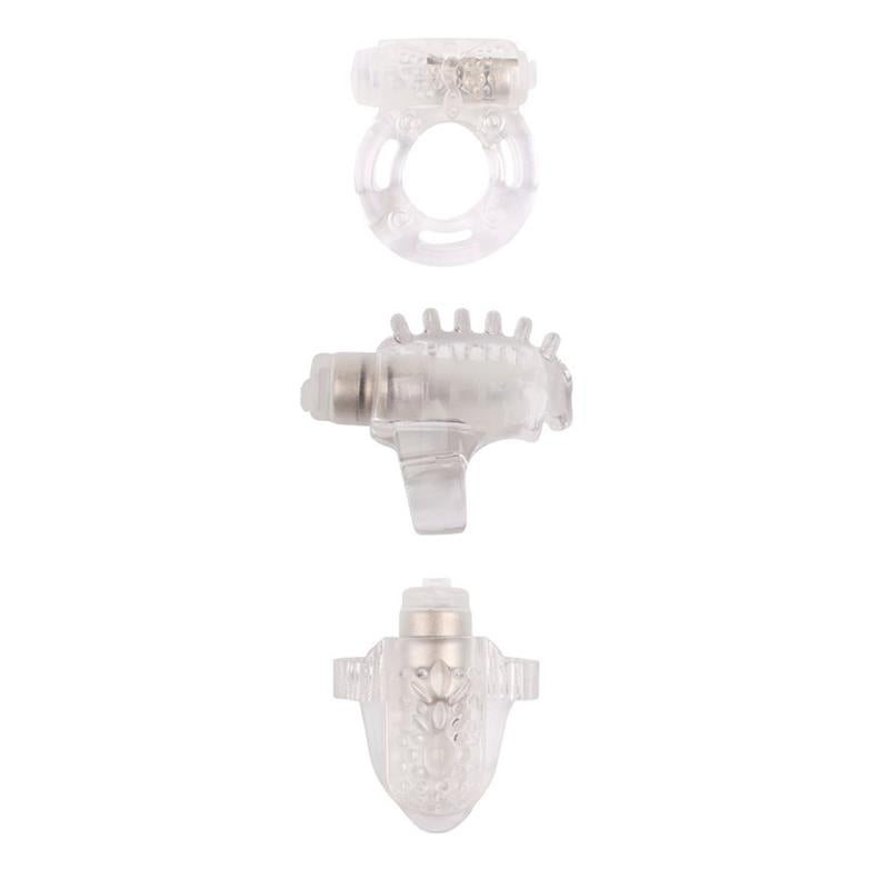 Kit 3 Anillos Para El Pene Teasers Ring Kit