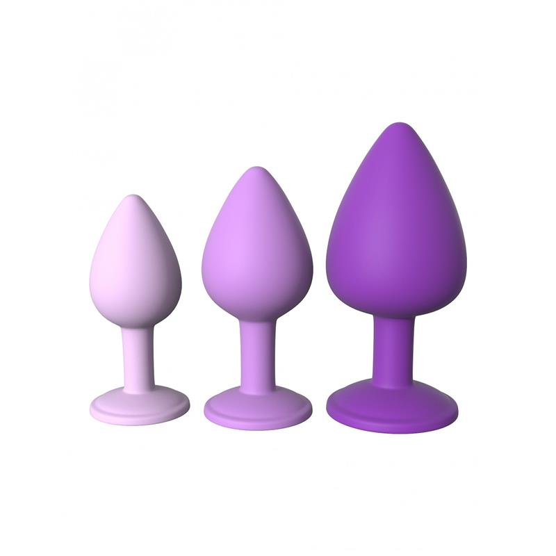 Kit 3 Plug Anal De Entremaniento