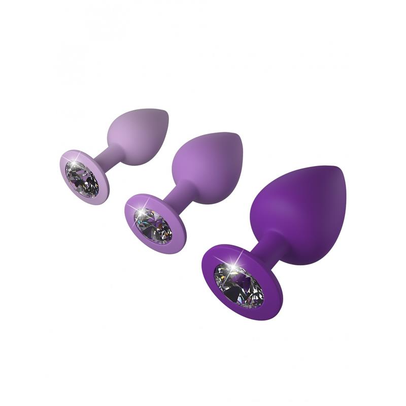 Kit 3 Plug Anal De Entremaniento