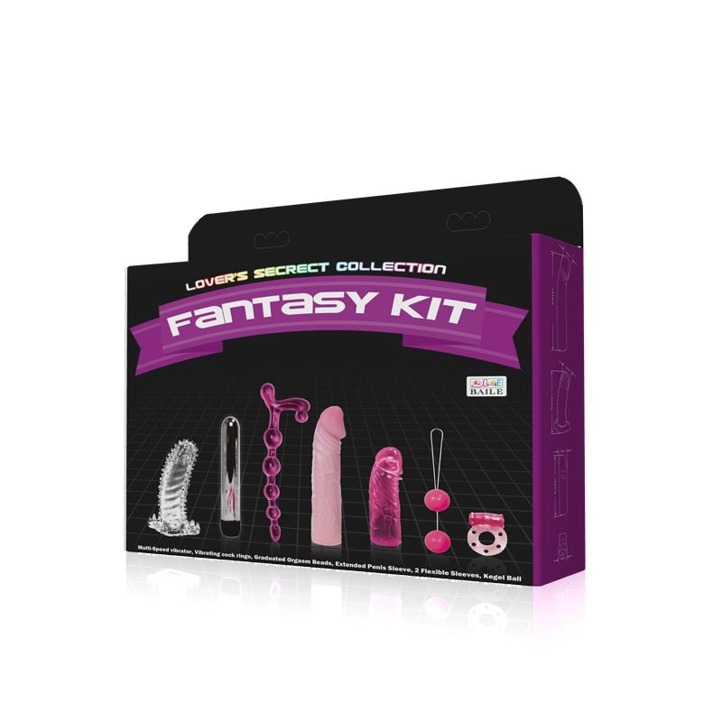 Kit De Vibrador Y Fundas Para El Pene