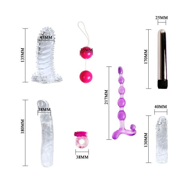 Kit De Vibrador Y Fundas Para El Pene