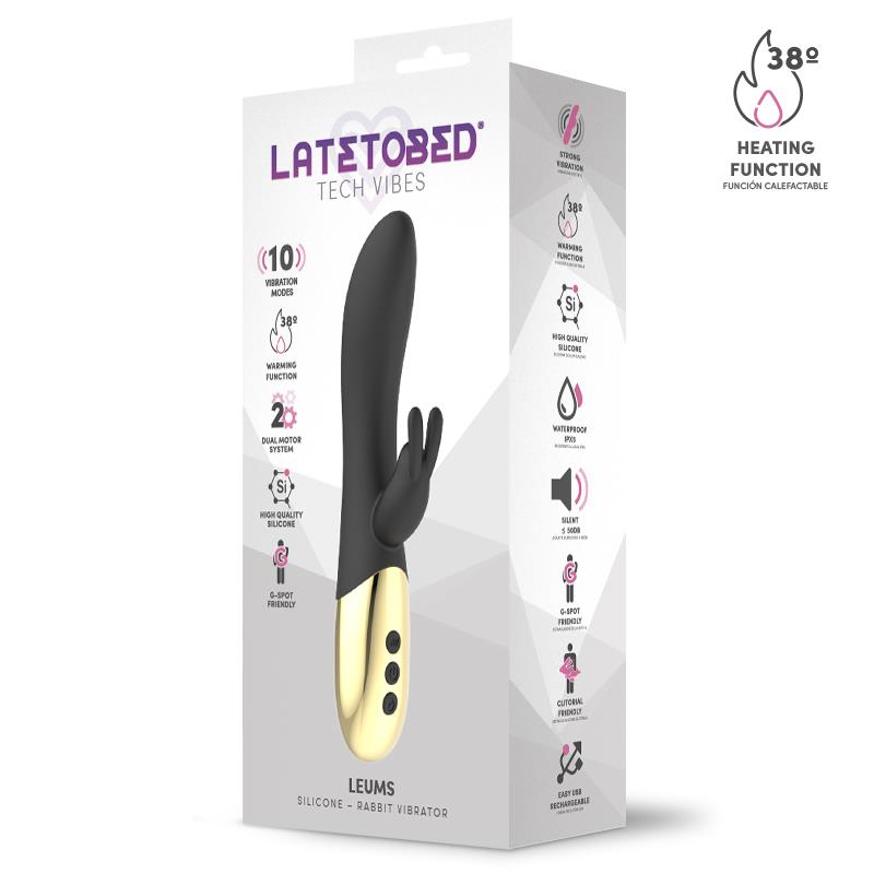 Leums Vibrador Rabbit Con Función De Calor Punto G Usb Magnético