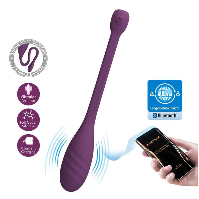 Pretty Love - Leviathan Vibrador Controlado Por App Morado