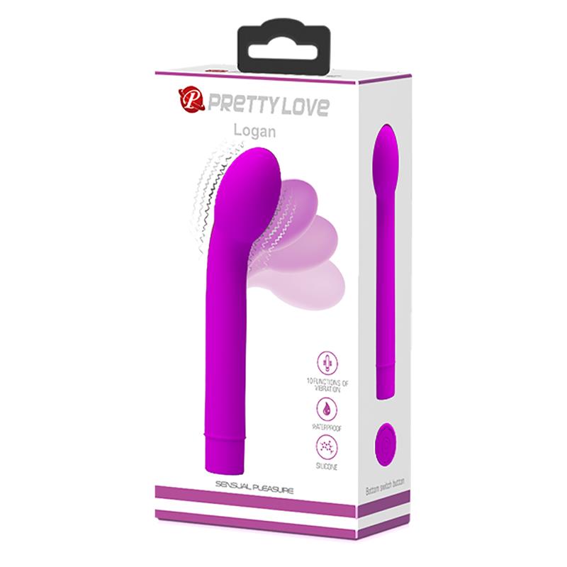 Pretty Love - Logan Vibrador Punto G 10 Vibraciones Morado