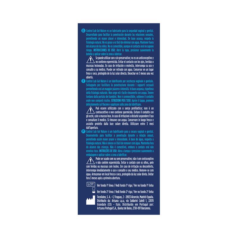 Control - Lub Gel Lubricante Natural 75 Ml