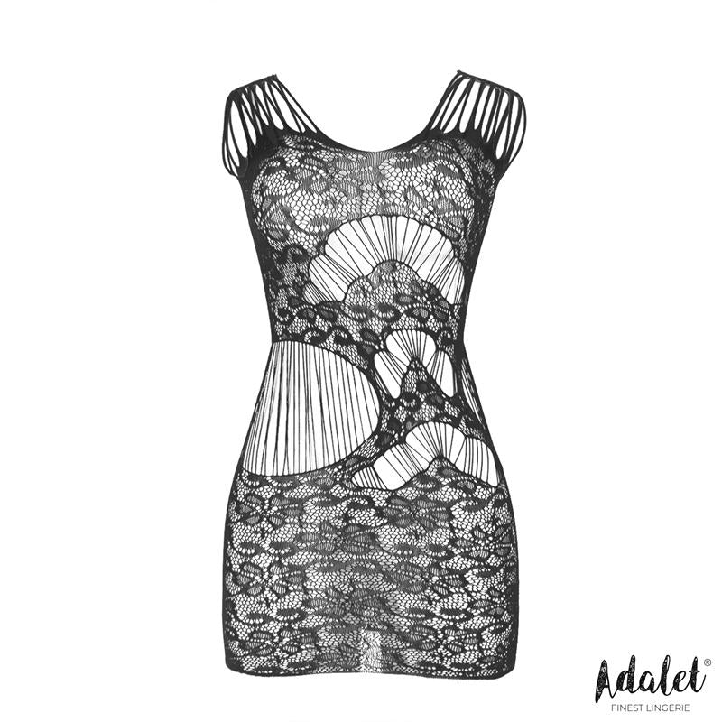 Luna Bodystocking Patrón Geométrico Y Floral Talla (Interno):S/M