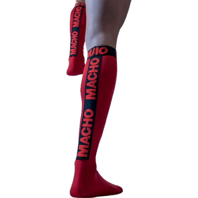 Macho - Calcetines Finos Rojo Talla Única