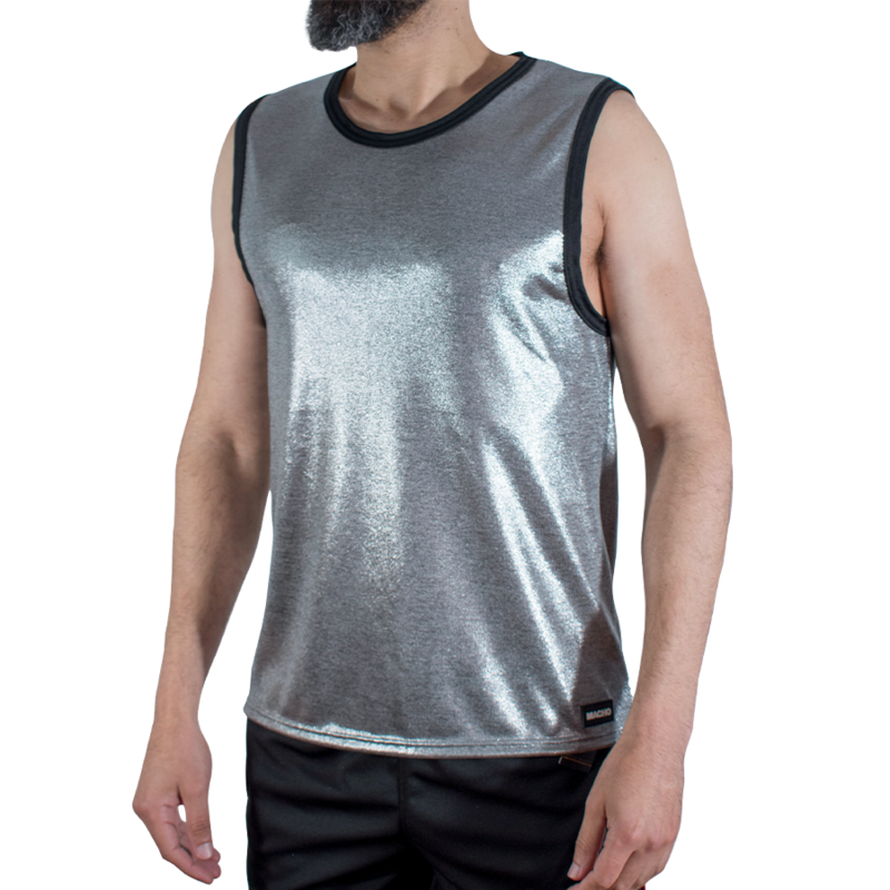 Macho - Camiseta Brillo Fino L/Xl
