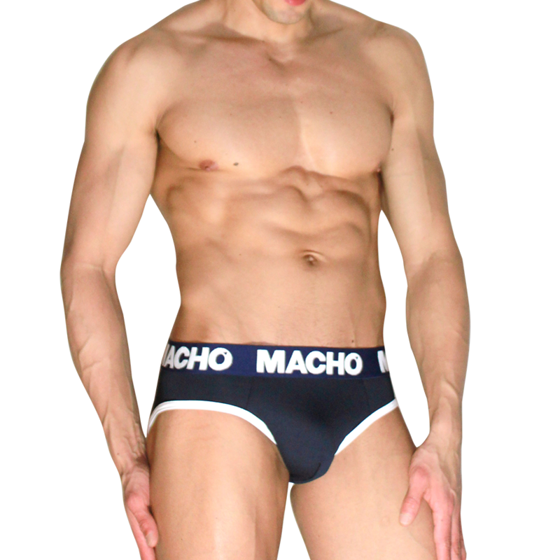 Macho - Mch008 Slip Clásico Azul Marino M