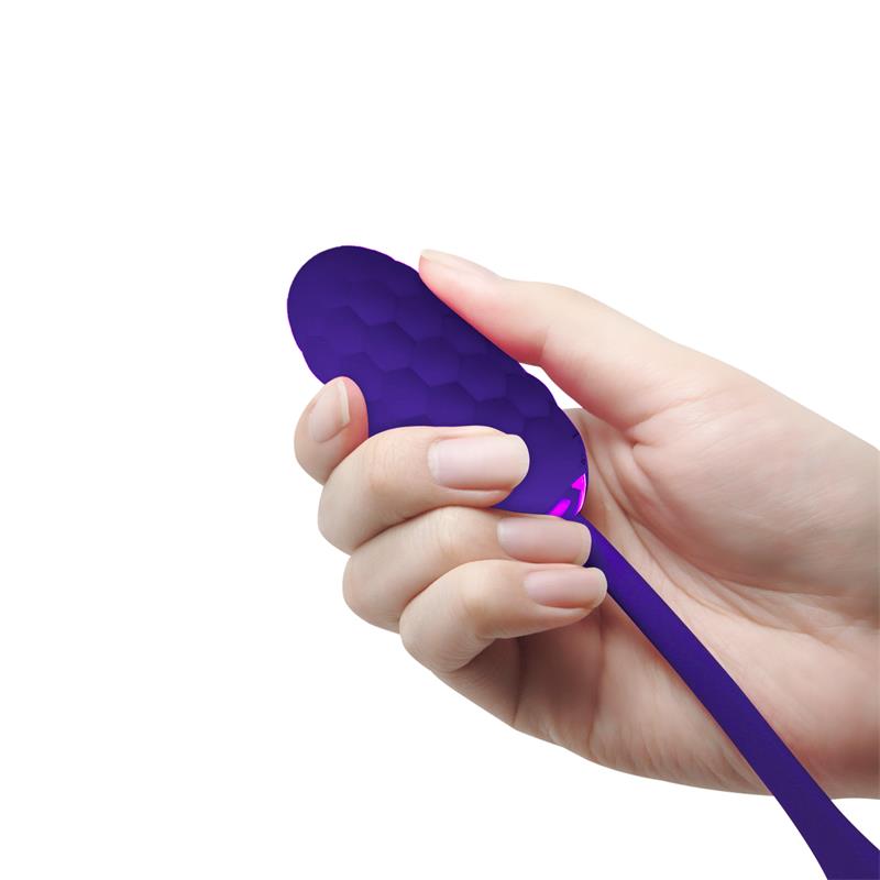 Pretty Love - Huevo Vibrador Con Textura Marina Recargable Lila