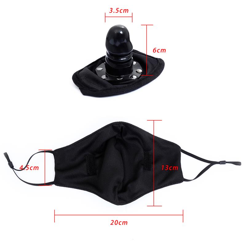 Mascarilla Con Accesorio De Dildo Desmontable