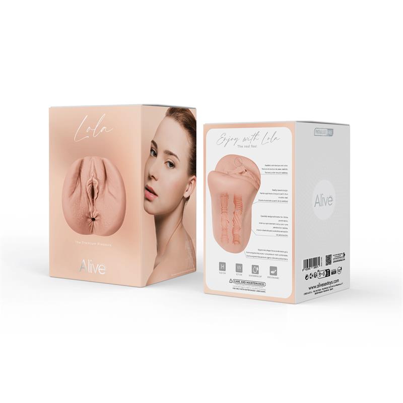 Alive - Lola Masturbador Doble Masculino Vagina & Ano Super Realístico Natural