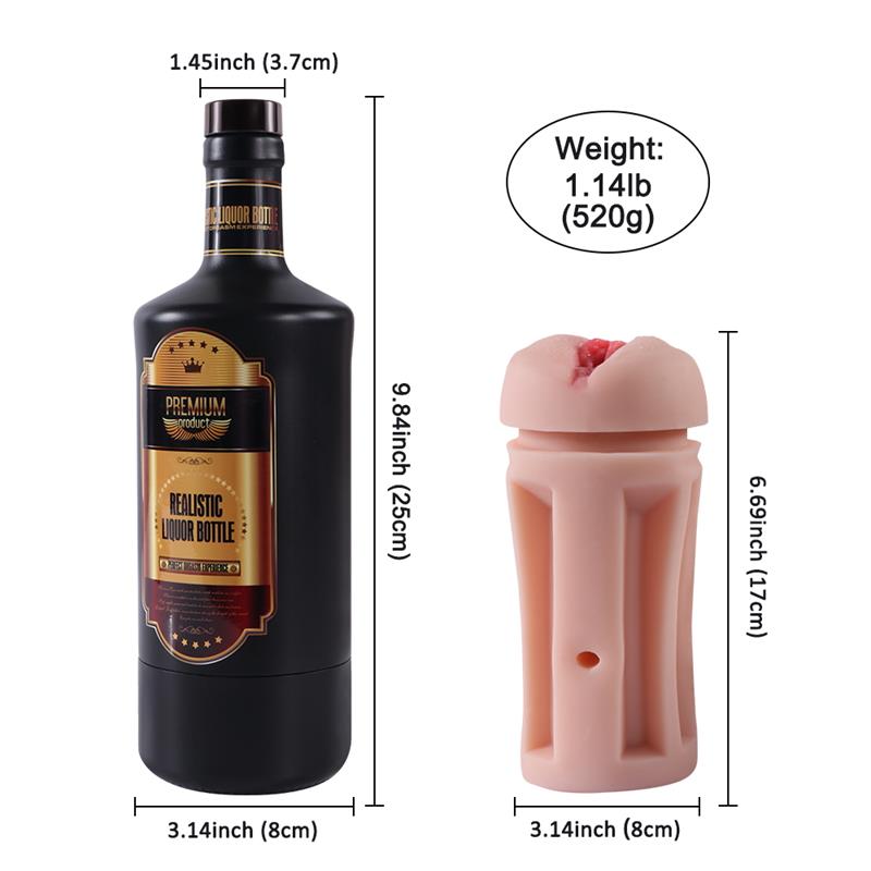 Masturbador Masculino Vagina Botella De Licor