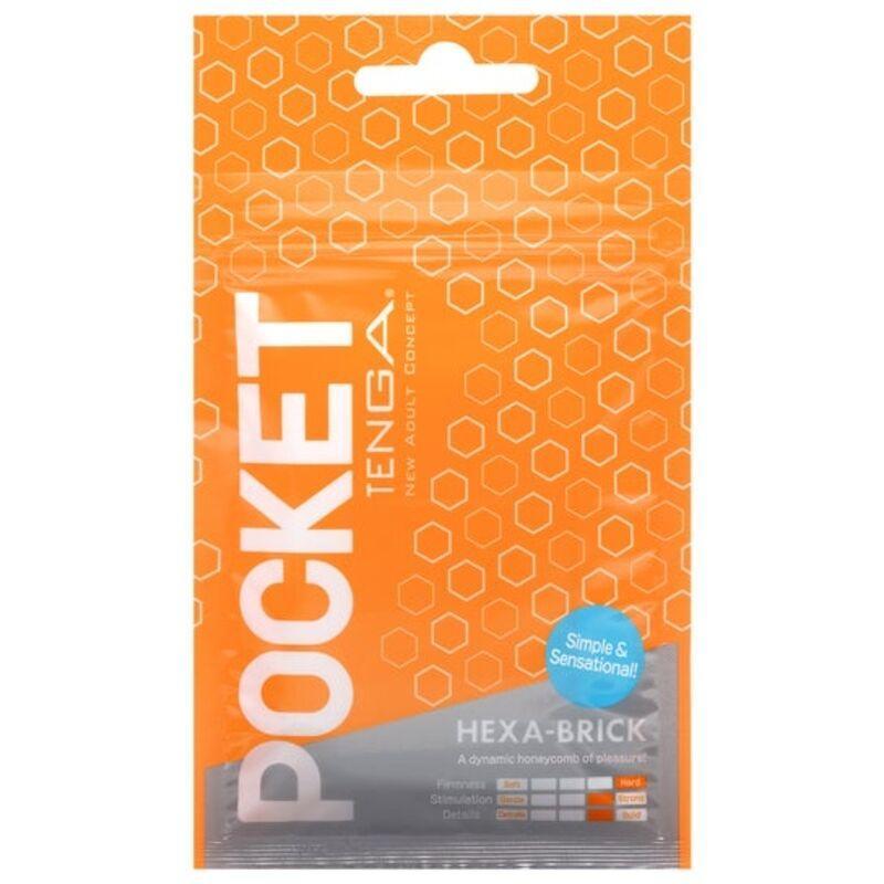 Tenga - Hexa Brick Masturbador Pocket