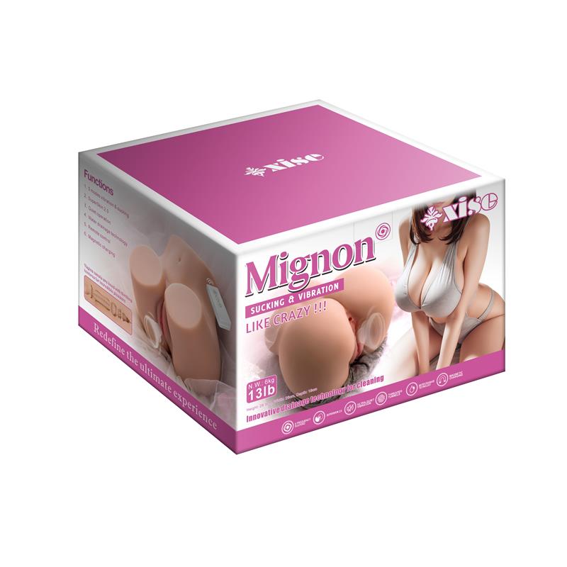 Masturbador Torso Mignon Con Vibración Y Sucking 6.1 Kg