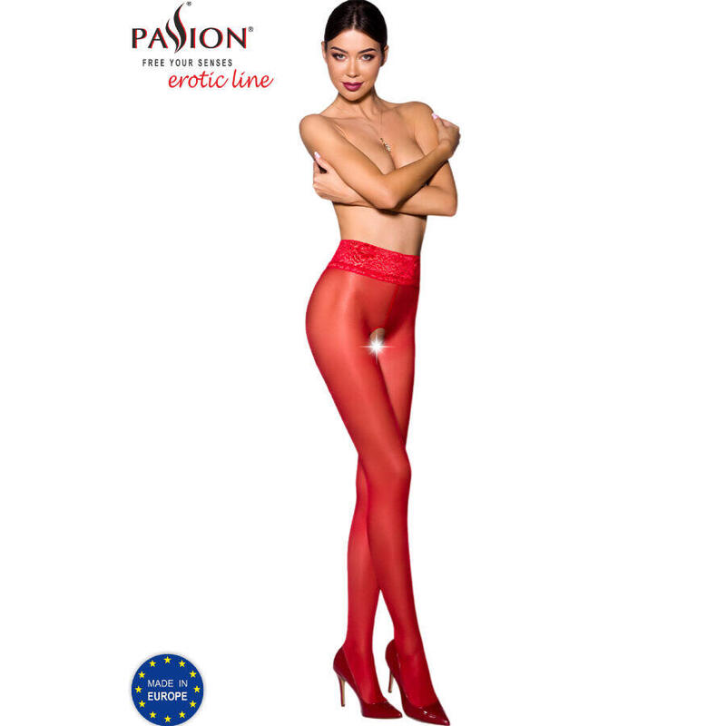 Medias Passion Tiopen 008 Rojo 3/4 (30 Den)