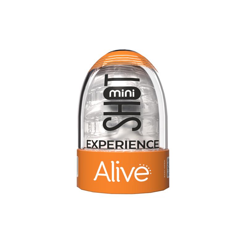 Alive - Shot Experience Mini Masturbador Transparente