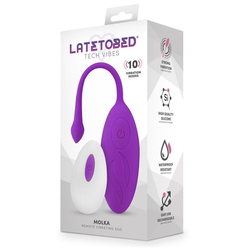 Molka Huevo Vibrador Con Control Remoto