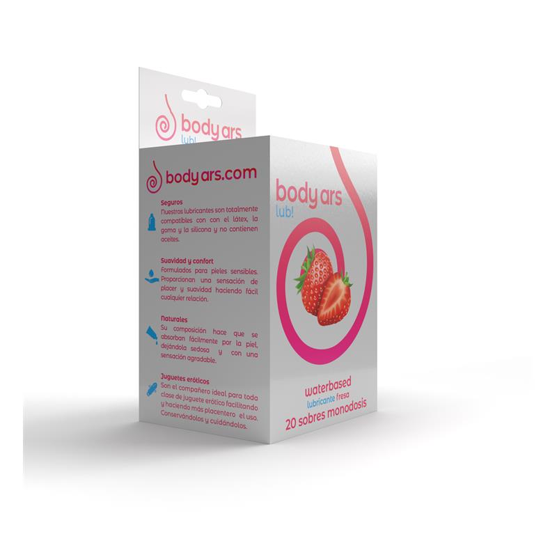 Monodosis Gel Lubricante Base Agua Fresa Ácida 20 X 4 Ml