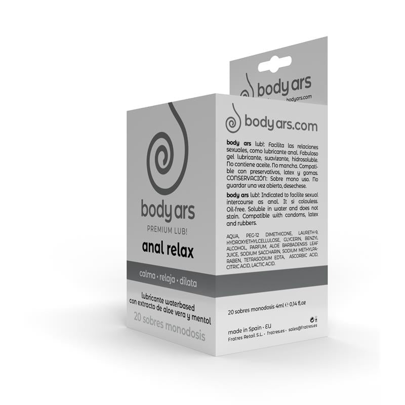 Monodosis Gel Relajante Anal Base Agua 20 X 4 Ml