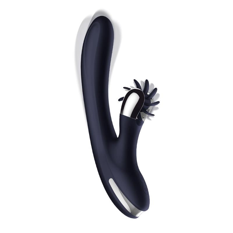 Navyspace Vibrador Con Lenguas Rotadoras Azul